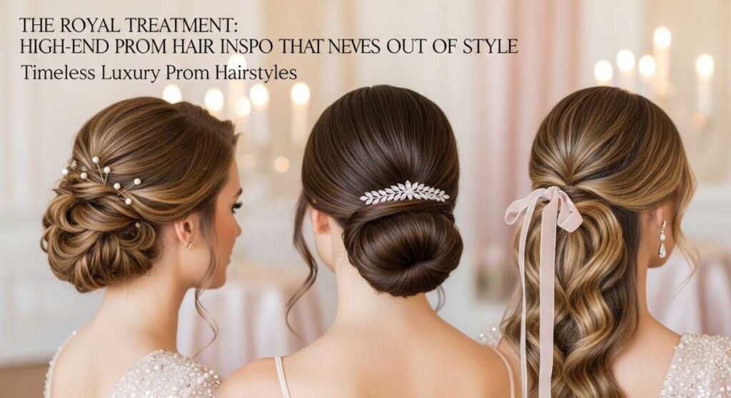 featured: the royal treatment: high end prom hair inspo that never goes out of style