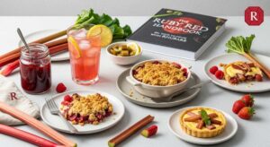 featured: the ruby red handbook: 50+ ways to cook with rhubarb