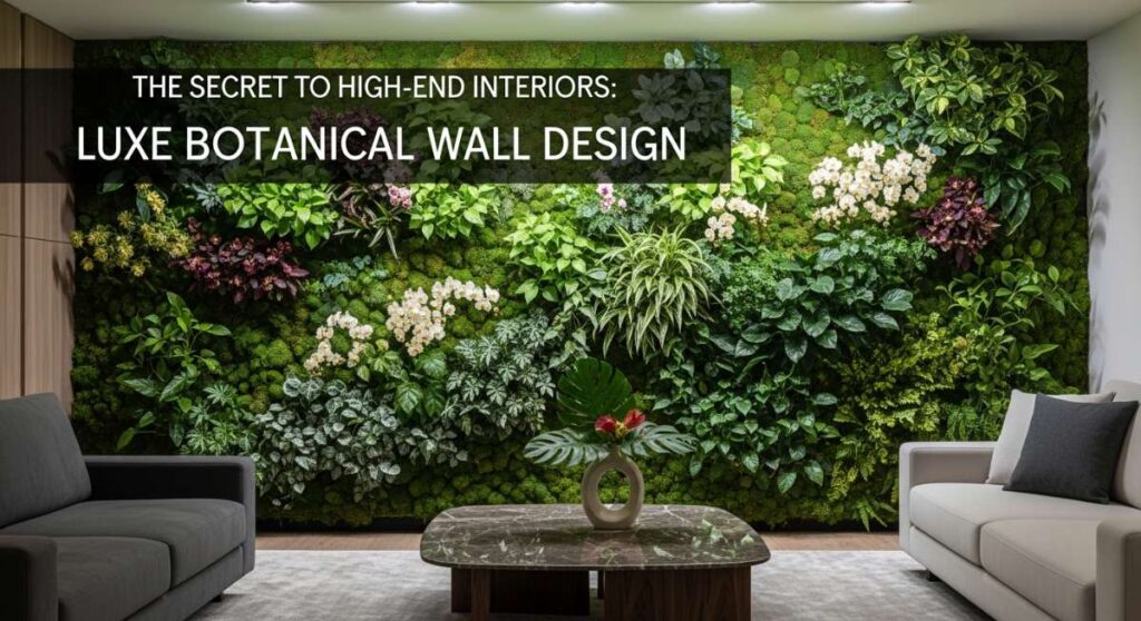 featured: the secret to high end interiors: mastering luxe botanical wall design
