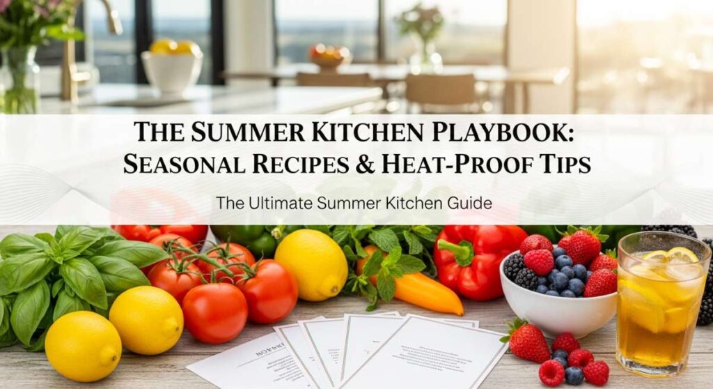 featured: the summer kitchen playbook: seasonal recipes & heat proof tips