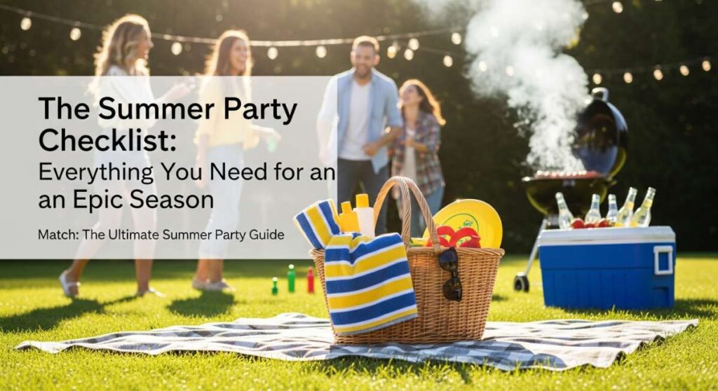 featured: the summer party checklist: everything you need for an epic season