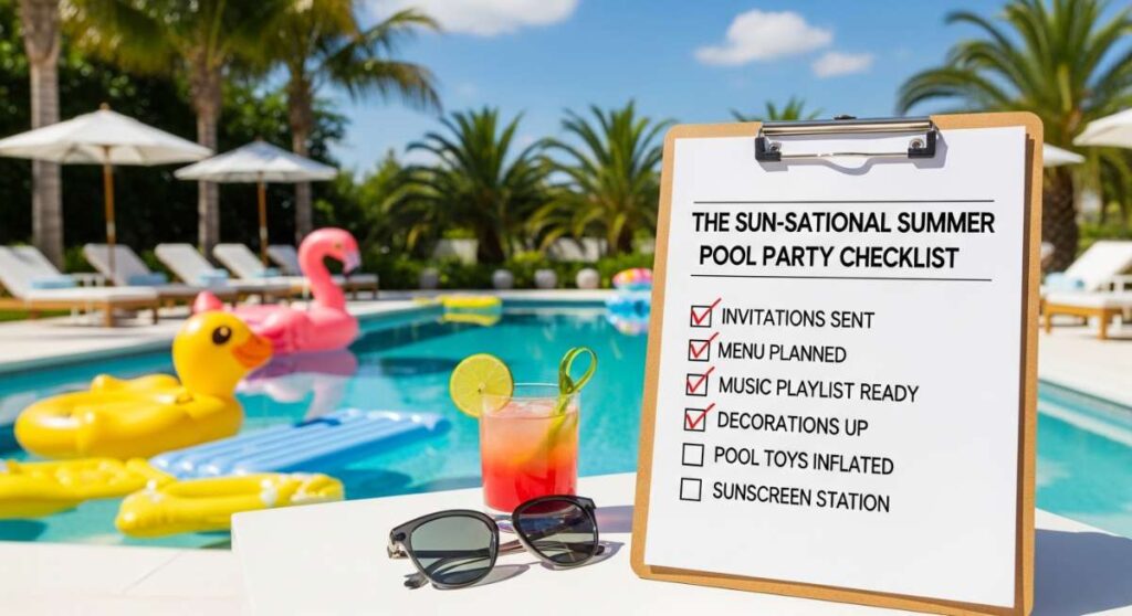 featured: the sun sational summer pool party checklist