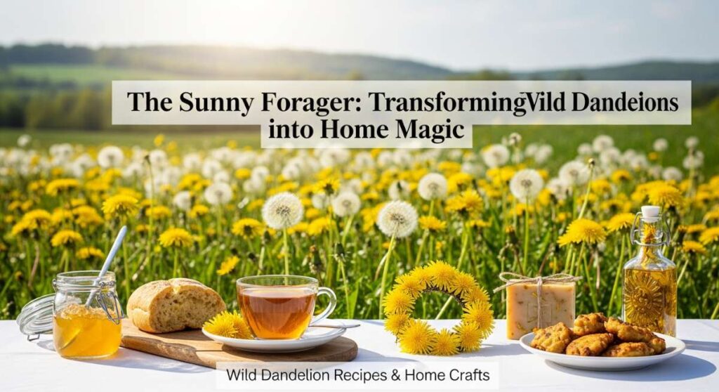 featured: the sunny forager: transforming wild dandelions into home magic