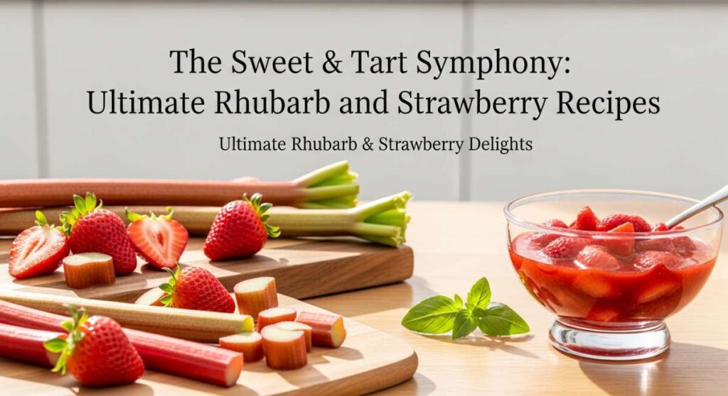 featured: the sweet & tart symphony: ultimate rhubarb and strawberry recipes