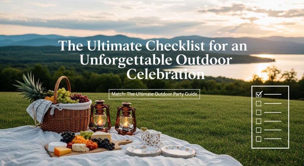 The Ultimate Checklist for an Unforgettable Outdoor Celebration featured: the ultimate checklist for an unforgettable outdoor celebration