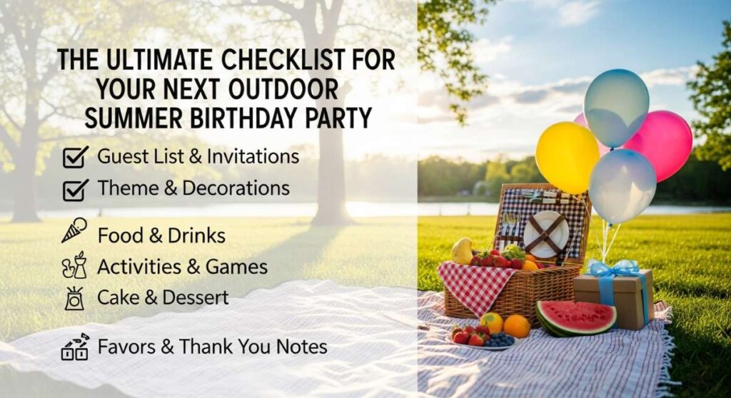 featured: the ultimate checklist for your next outdoor summer birthday party