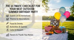 featured: the ultimate checklist for your next outdoor summer birthday party
