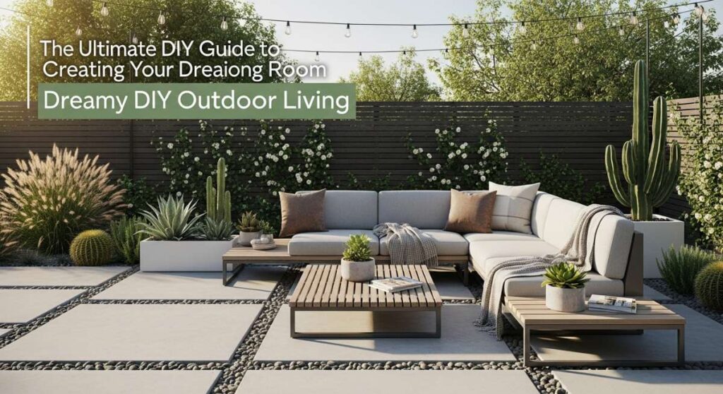 The Ultimate DIY Guide to Creating Your Dreamy Outdoor Living Room featured: the ultimate diy guide to creating your dreamy outdoor living room