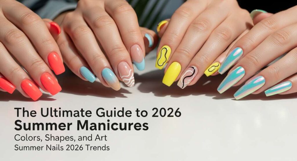 The Ultimate Guide to 2026 Summer Manicures: Colors, Shapes, and Art featured: the ultimate guide to 2026 summer manicures: colors, shapes, and art