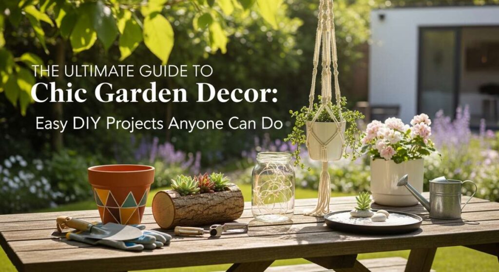featured: the ultimate guide to chic garden decor: easy diy projects anyone can do