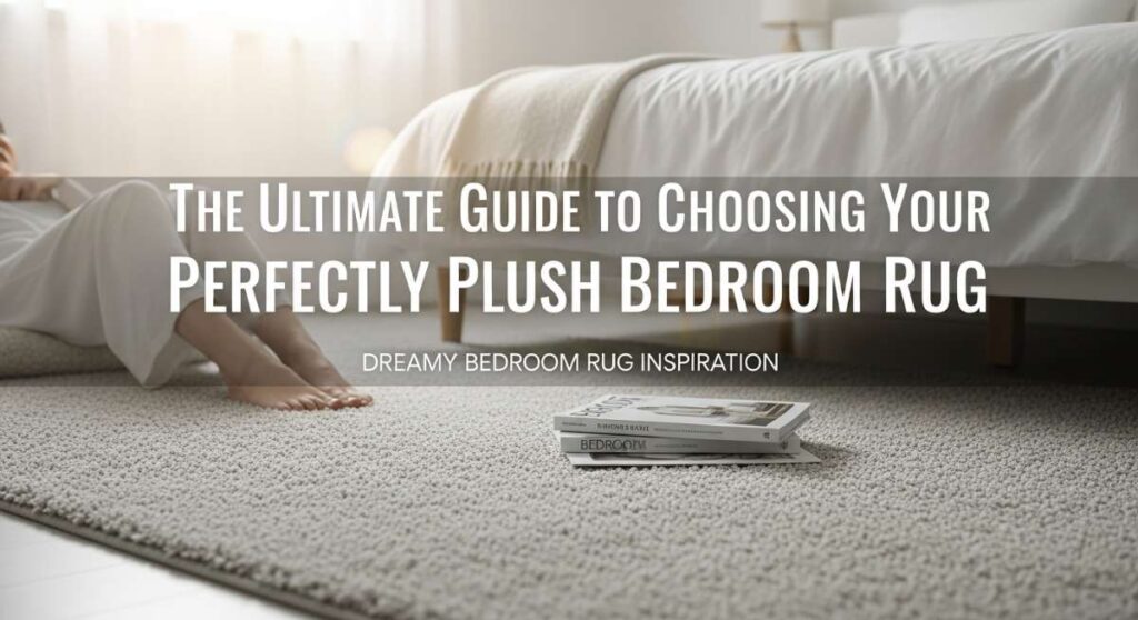 featured: the ultimate guide to choosing your perfectly plush bedroom rug