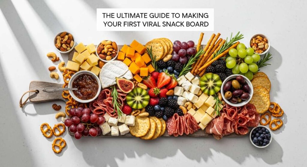 The Ultimate Guide to Making Your First Viral Snack Board featured: the ultimate guide to making your first viral snack board