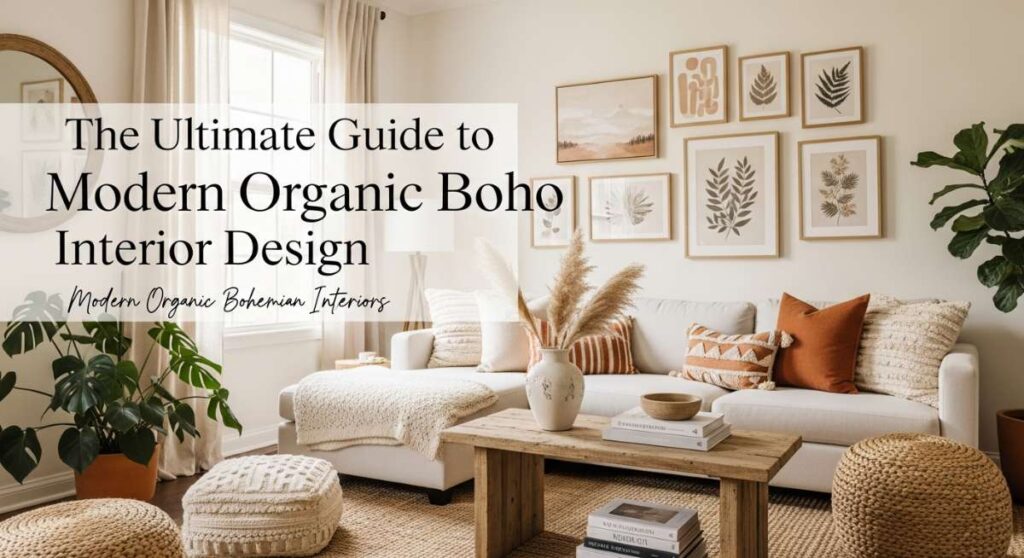 The Ultimate Guide to Modern Organic Boho Interior Design featured: the ultimate guide to modern organic boho interior design