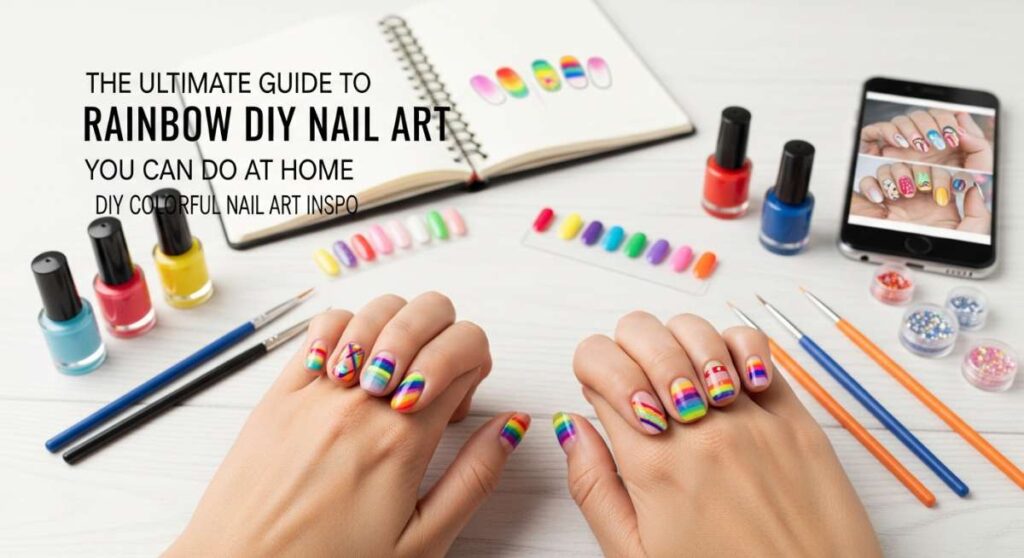 featured: the ultimate guide to rainbow diy nail art you can do at home