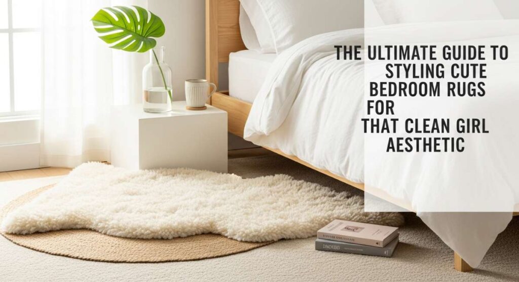 featured: the ultimate guide to styling cute bedroom rugs for that clean girl aesthetic