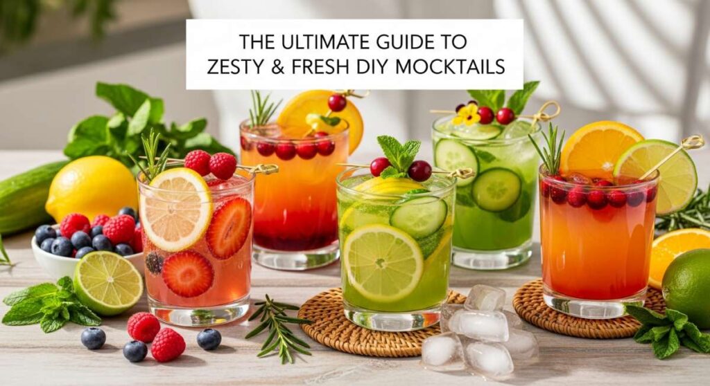 featured: the ultimate guide to zesty & fresh diy mocktails