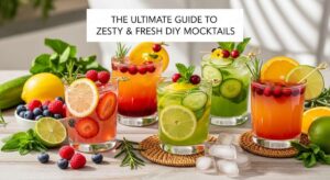 featured: the ultimate guide to zesty & fresh diy mocktails