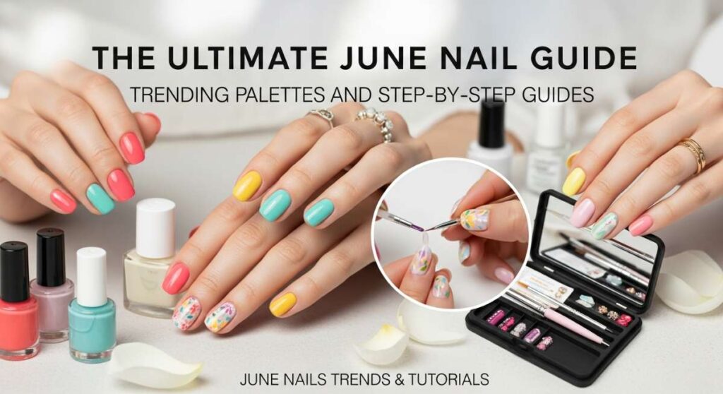 featured: the ultimate june nail guide: trending palettes and step by step guides