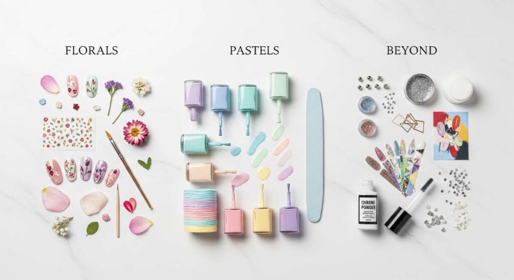 The Ultimate May Mani Guide: Florals, Pastels, and Beyond featured: the ultimate may mani guide: florals, pastels, and beyond