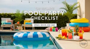 featured: the ultimate pool party checklist: drinks, decor, and vibes