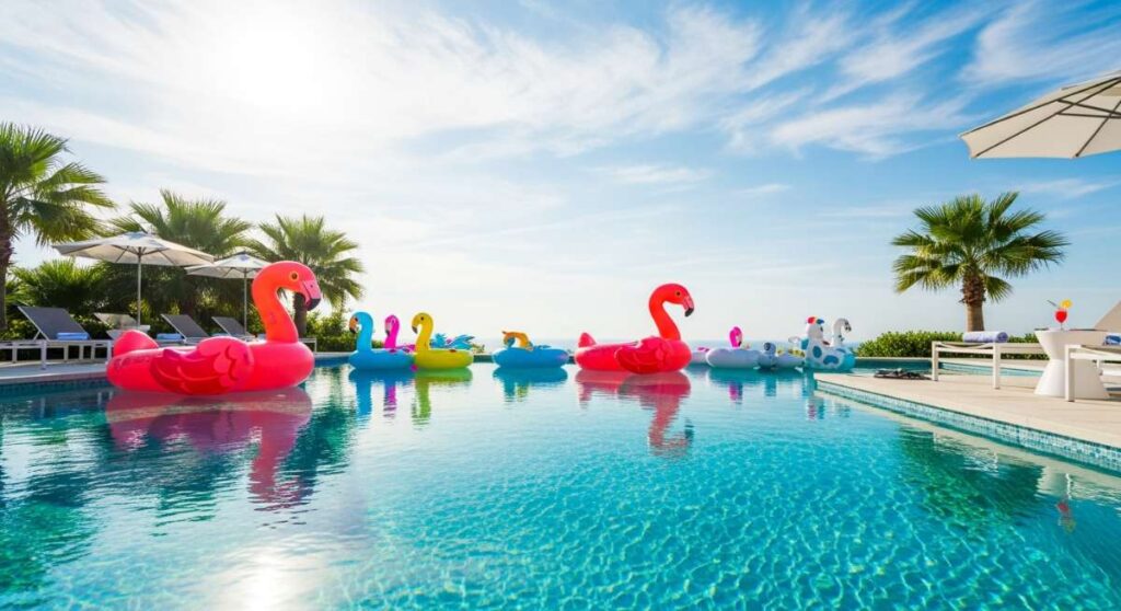featured: the ultimate pool party playbook: sun, fun, and floating flamingoes