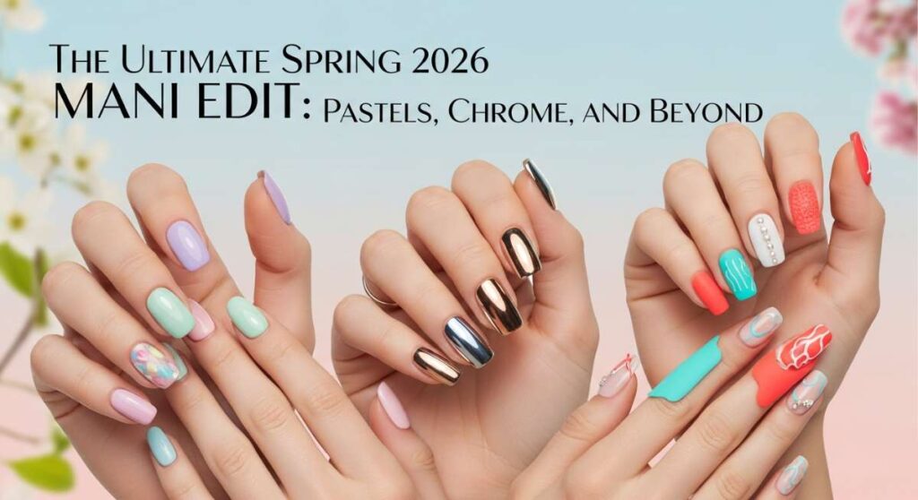featured: the ultimate spring 2026 mani edit: pastels, chrome, and beyond