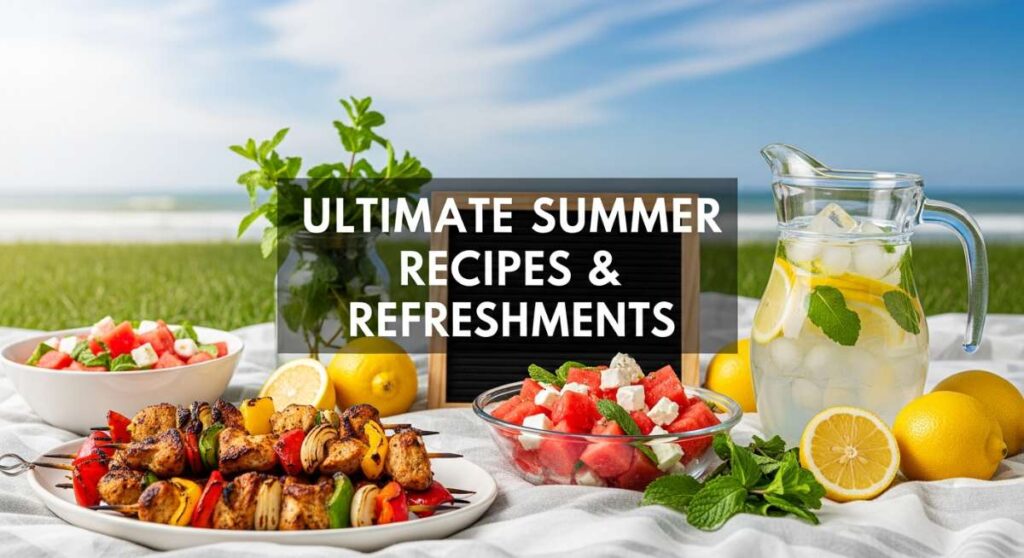 featured: the ultimate summer menu: easy recipes and cool refreshments