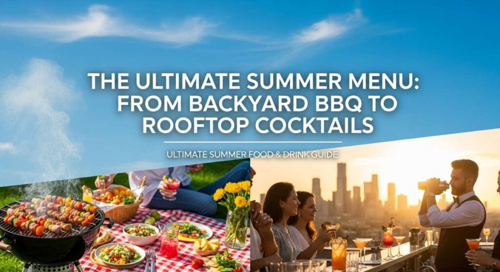 featured: the ultimate summer menu: from backyard bbq to rooftop cocktails