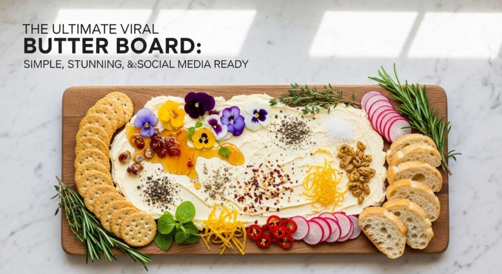 featured: the ultimate viral butter board: simple, stunning, and social media ready