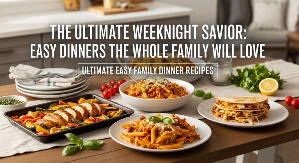 featured: the ultimate weeknight savior: easy dinners the whole family will love