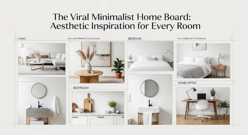 featured: the viral minimalist home board: aesthetic inspiration for every room