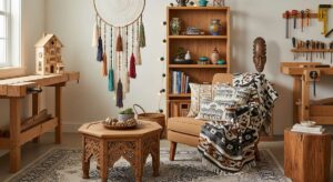 featured: the whimsical woodsman: crafting international charm into every corner