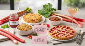 featured: think pink! our favorite sweet and savory rhubarb delights