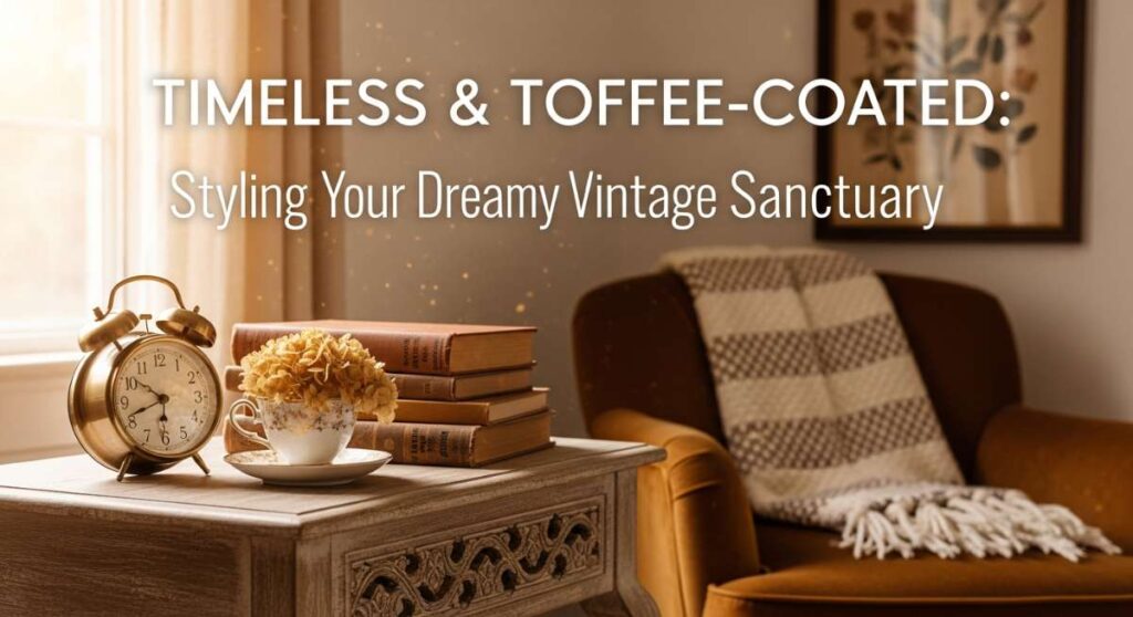 featured: timeless & toffee coated: styling your dreamy vintage sanctuary