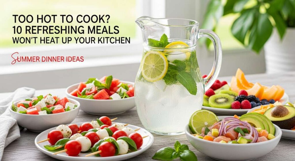Too Hot to Cook? 10 Refreshing Meals That Won't Heat Up Your Kitchen featured: too hot to cook? 10 refreshing meals that won't heat up your kitchen