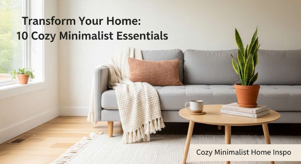 featured: transform your home: 10 cozy minimalist essentials