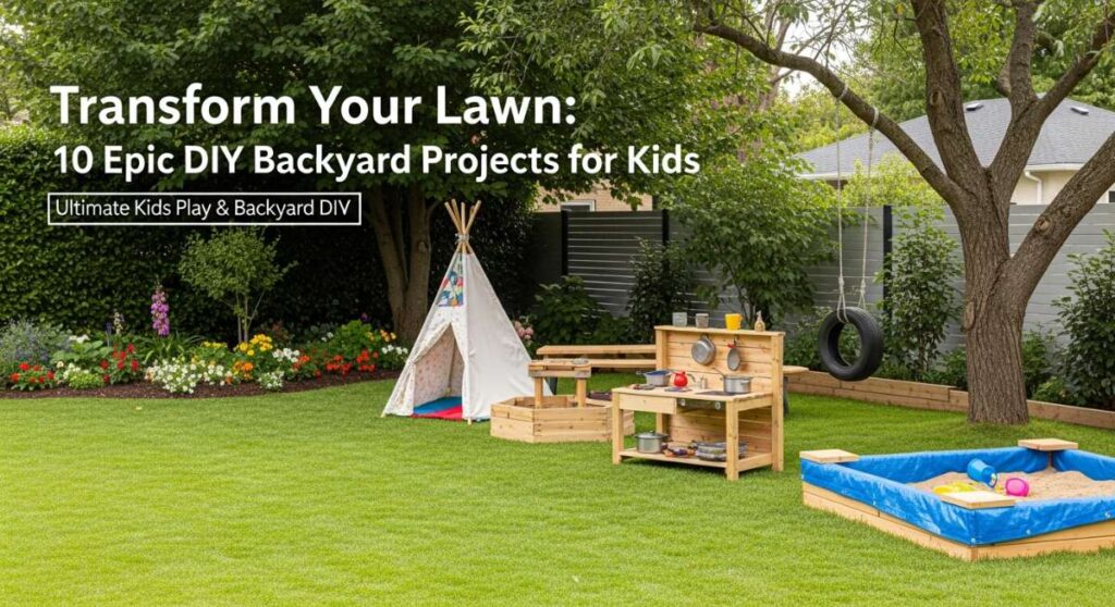 featured: transform your lawn: 10 epic diy backyard projects for kids