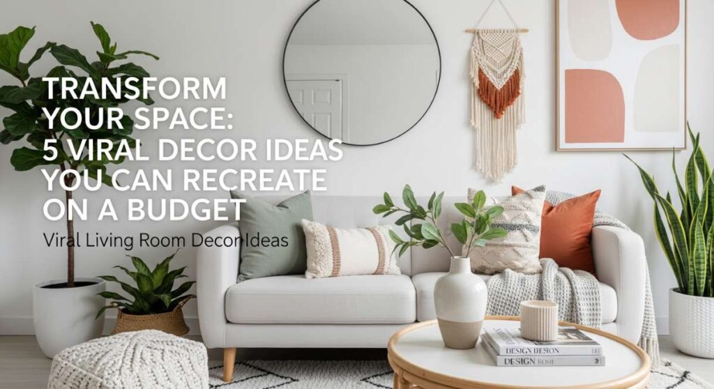 featured: transform your space: 5 viral decor ideas you can recreate on a budget