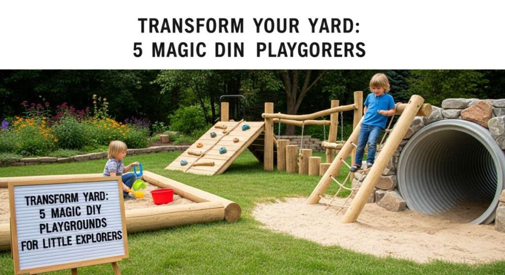 featured: transform your yard: 5 magic diy playgrounds for little explorers