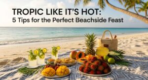featured: tropic like it's hot: 5 tips for the perfect beachside feast