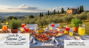 featured: under the tuscan sun: how to throw the perfect italian summer bash