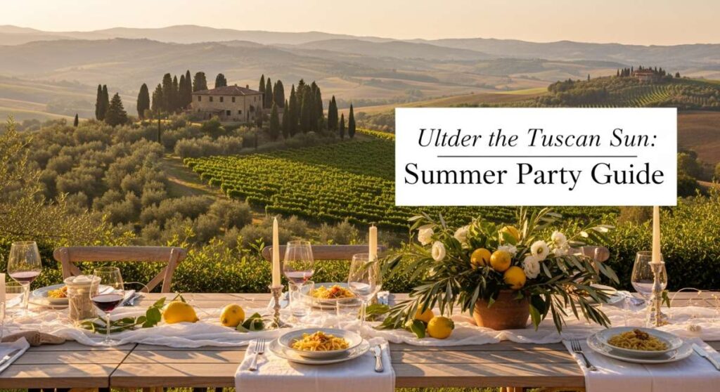 featured: under the tuscan sun: your ultimate italian summer party guide
