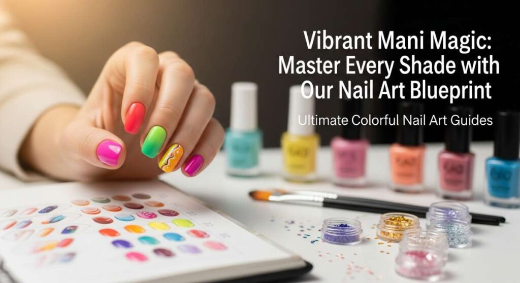 featured: vibrant mani magic: master every shade with our nail art blueprint