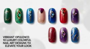 featured: vibrant opulence: 10 luxury colorful nail art designs to elevate your look