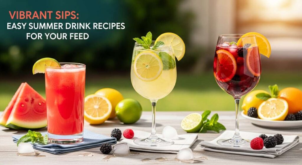 Vibrant Sips: Easy Summer Drink Recipes for Your Feed featured: vibrant sips: easy summer drink recipes for your feed