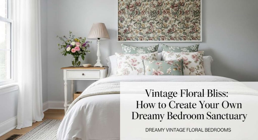 featured: vintage floral bliss: how to create your own dreamy bedroom sanctuary