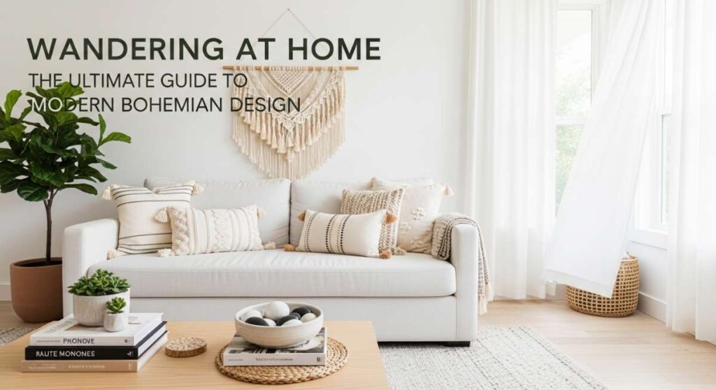 featured: wandering at home: the ultimate guide to modern bohemian design