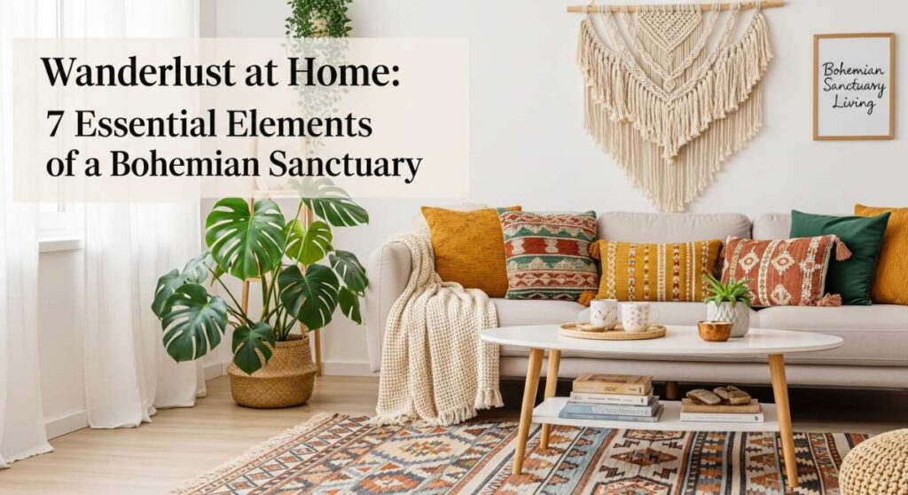 featured: wanderlust at home: 7 essential elements of a bohemian sanctuary