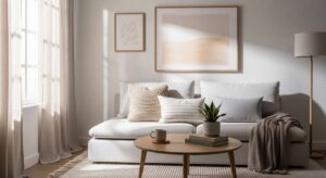 featured: warm minimalism: how to create a living room that feels like home