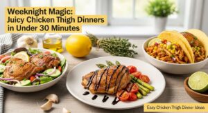 featured: weeknight magic: juicy chicken thigh dinners in under 30 minutes